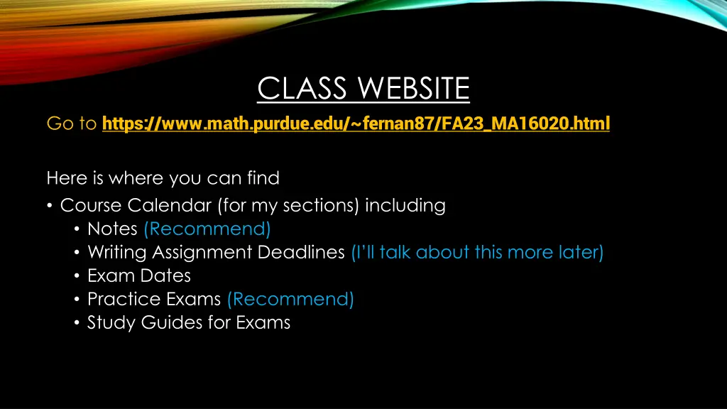 class website