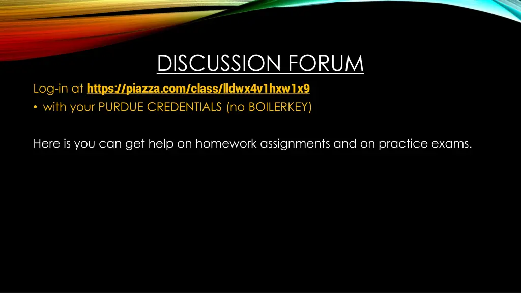 discussion forum