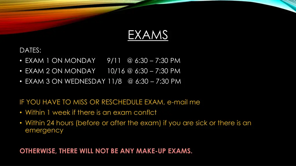 exams