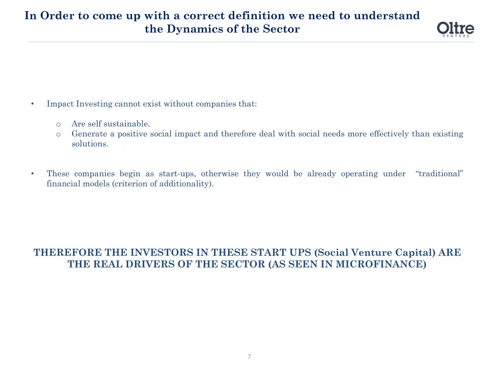 in order to come up with a correct definition