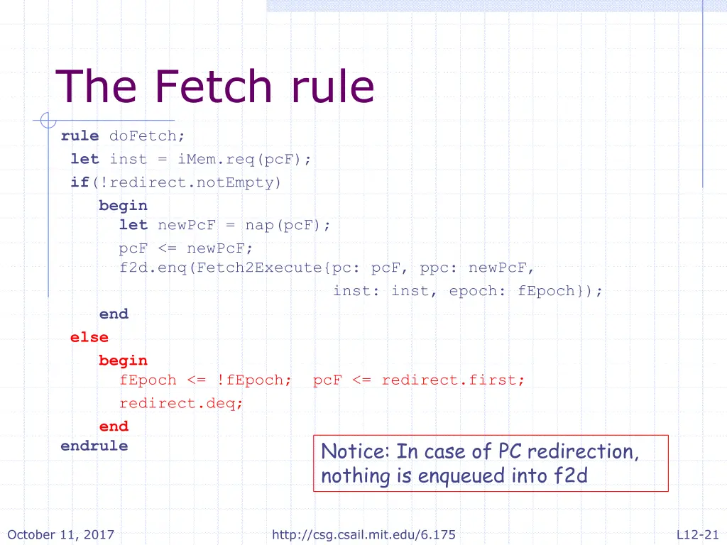 the fetch rule