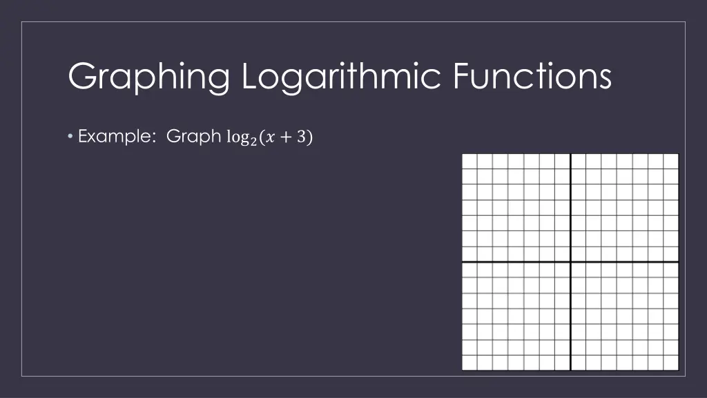 graphing logarithmic functions 4