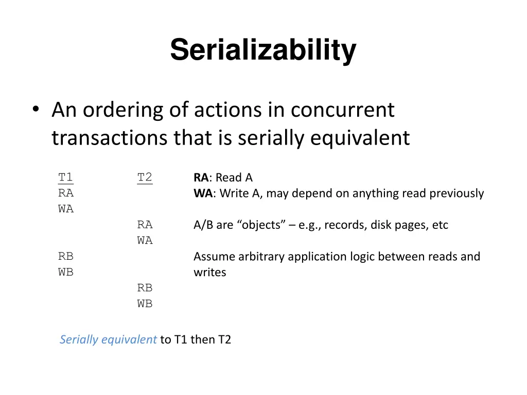 serializability