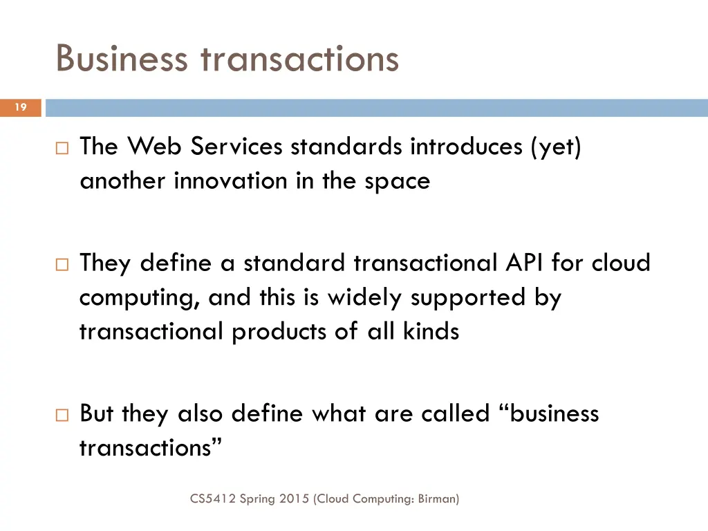 business transactions