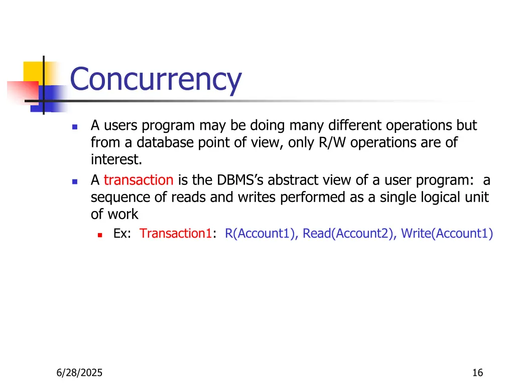 concurrency 1