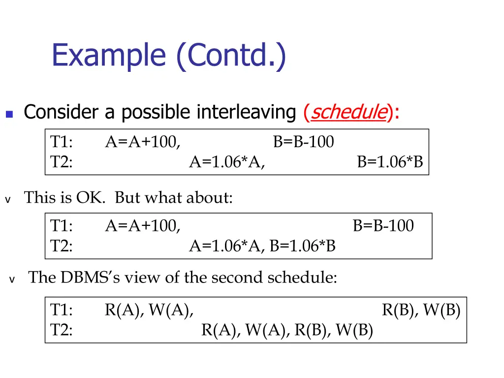 example contd