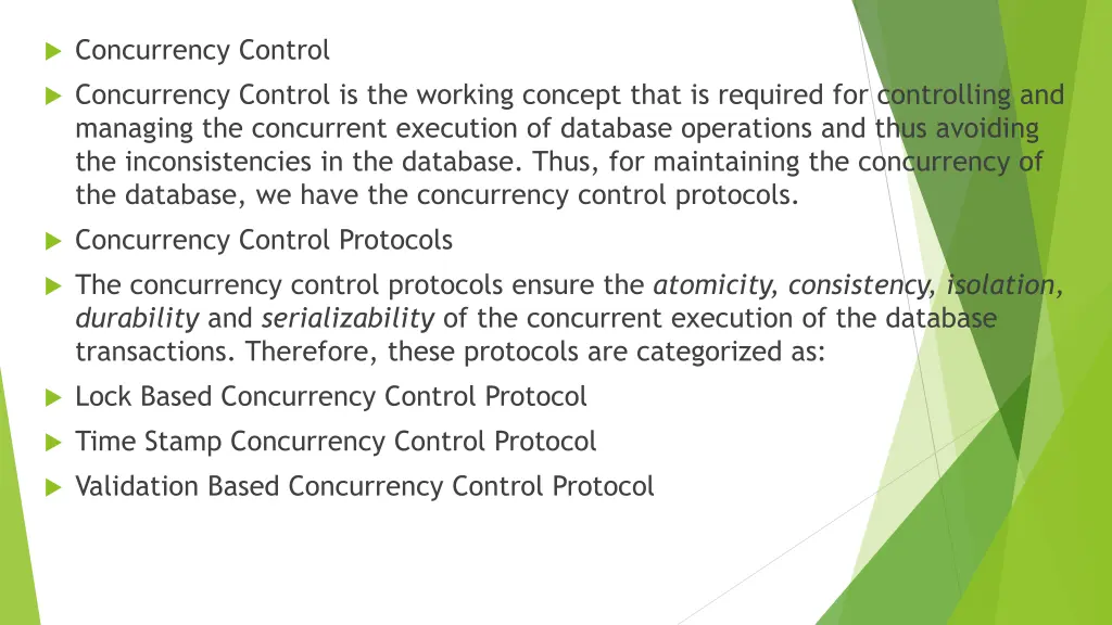 concurrency control 1