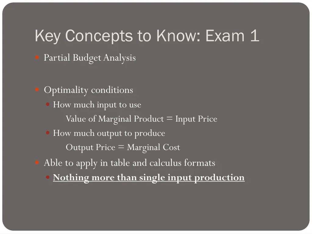 key concepts to know exam 1