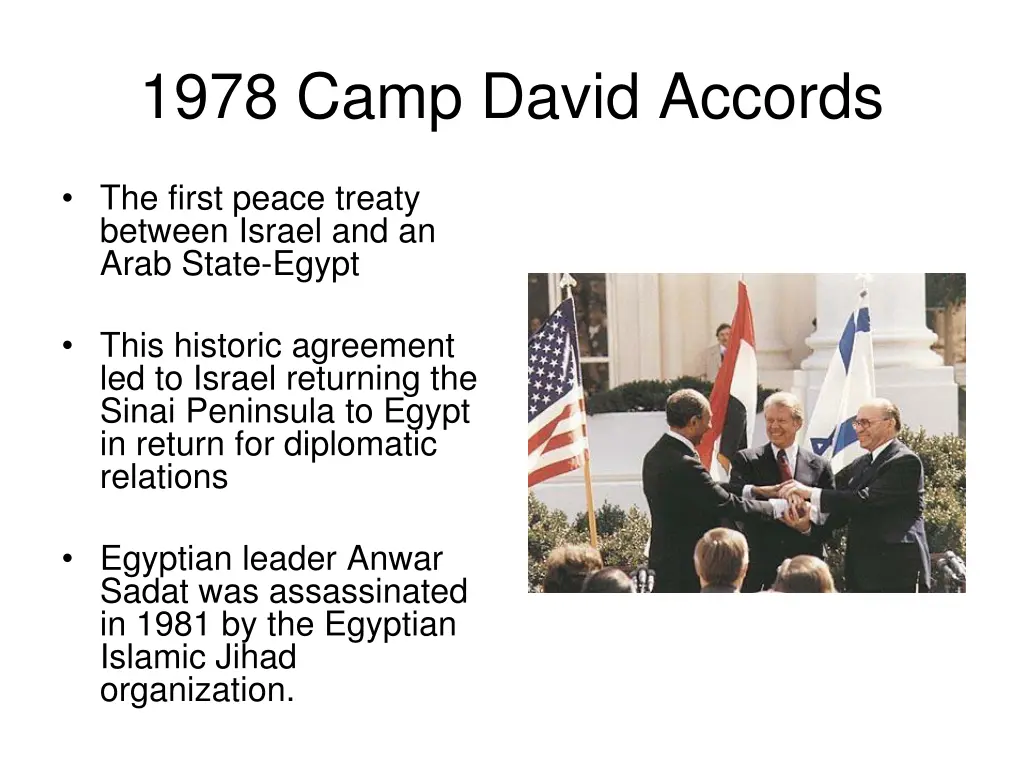 1978 camp david accords