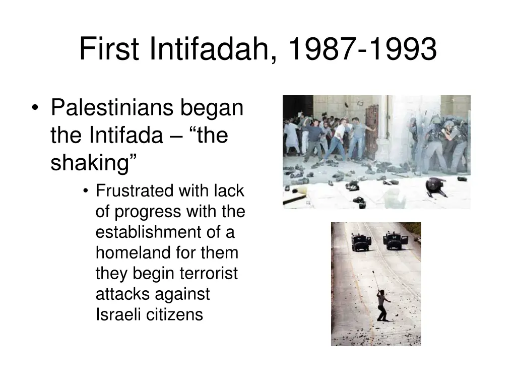 first intifadah 1987 1993