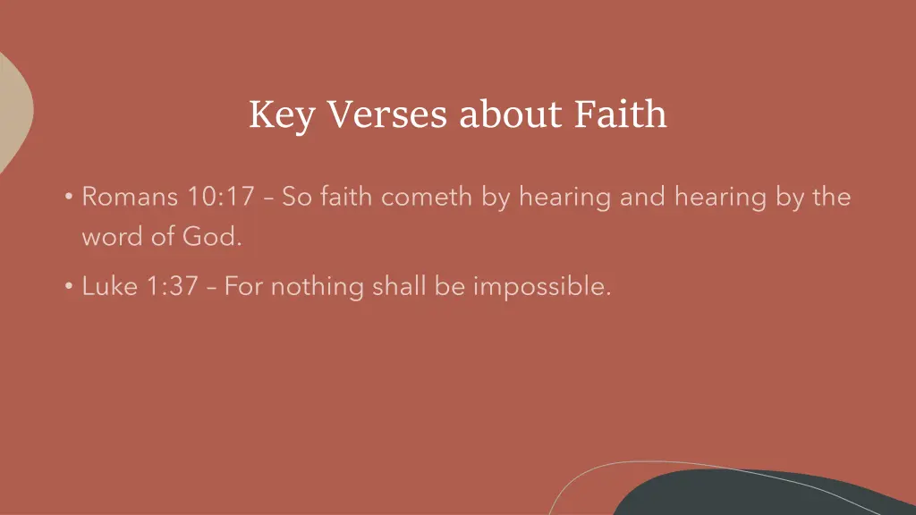 key verses about faith