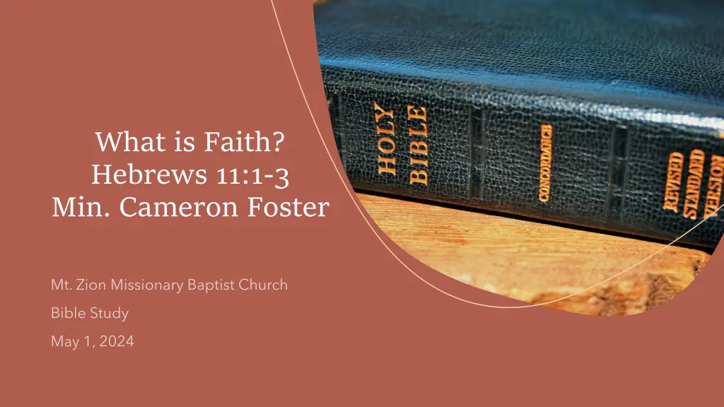 what is faith hebrews 11 1 3 min cameron foster