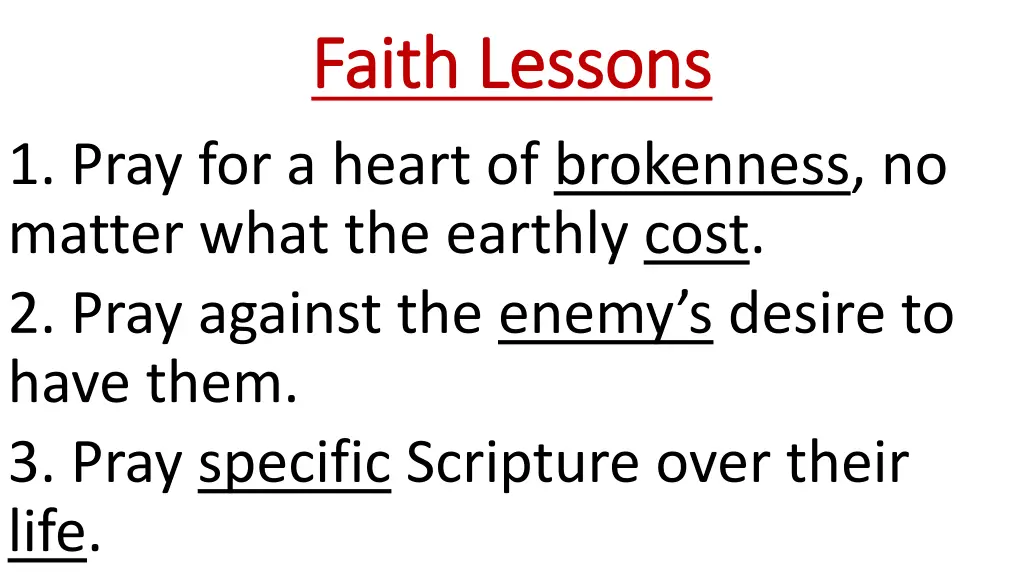 faith lessons faith lessons