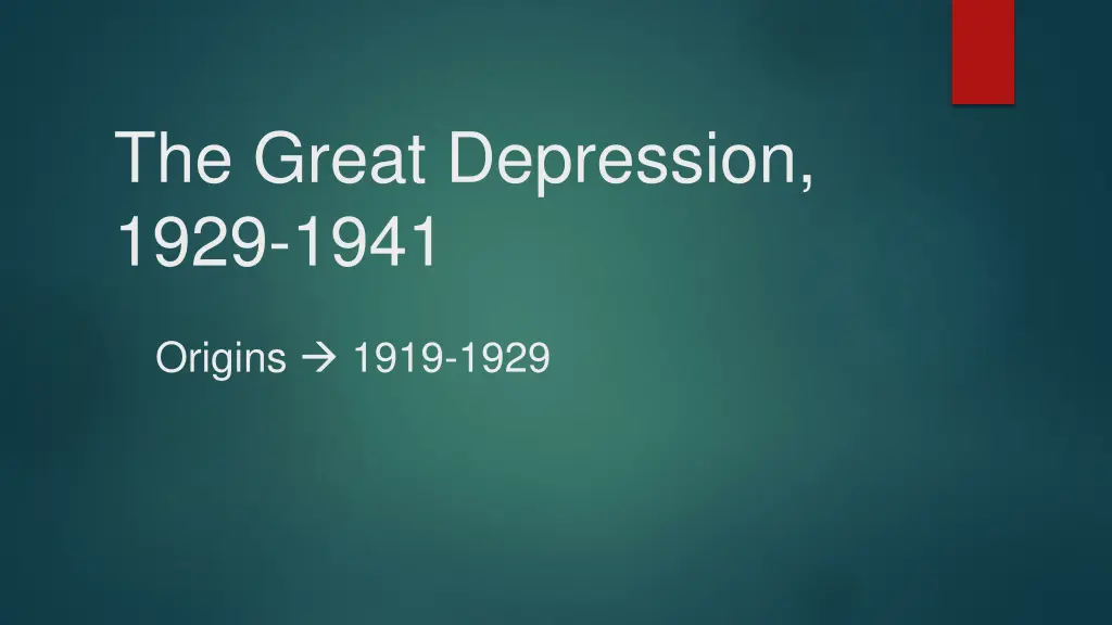 the great depression 1929 1941