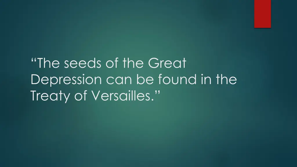 the seeds of the great depression can be found
