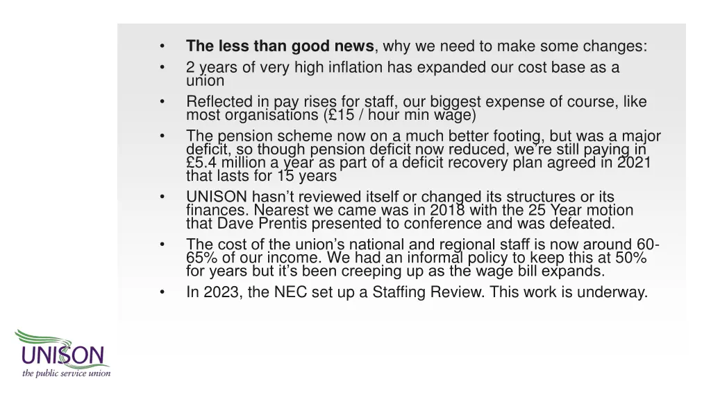 the less than good news why we need to make some