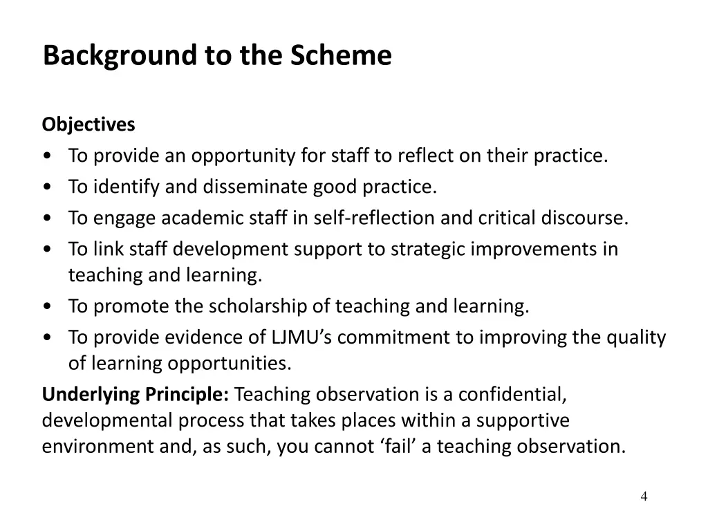 background to the scheme 1
