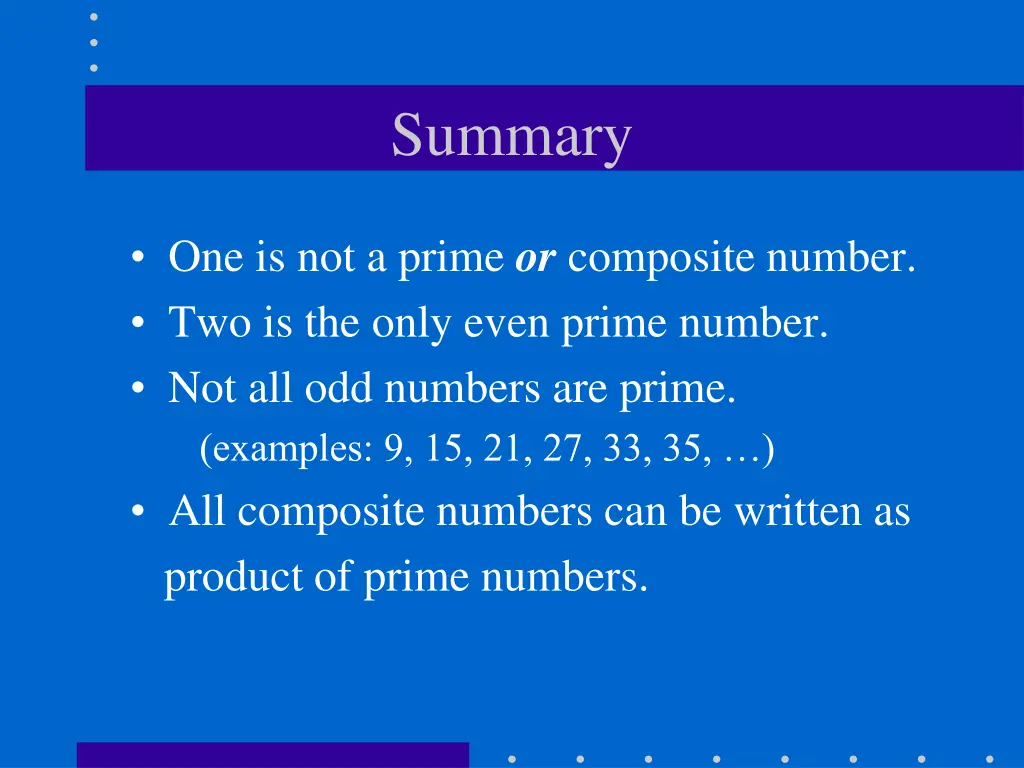 summary