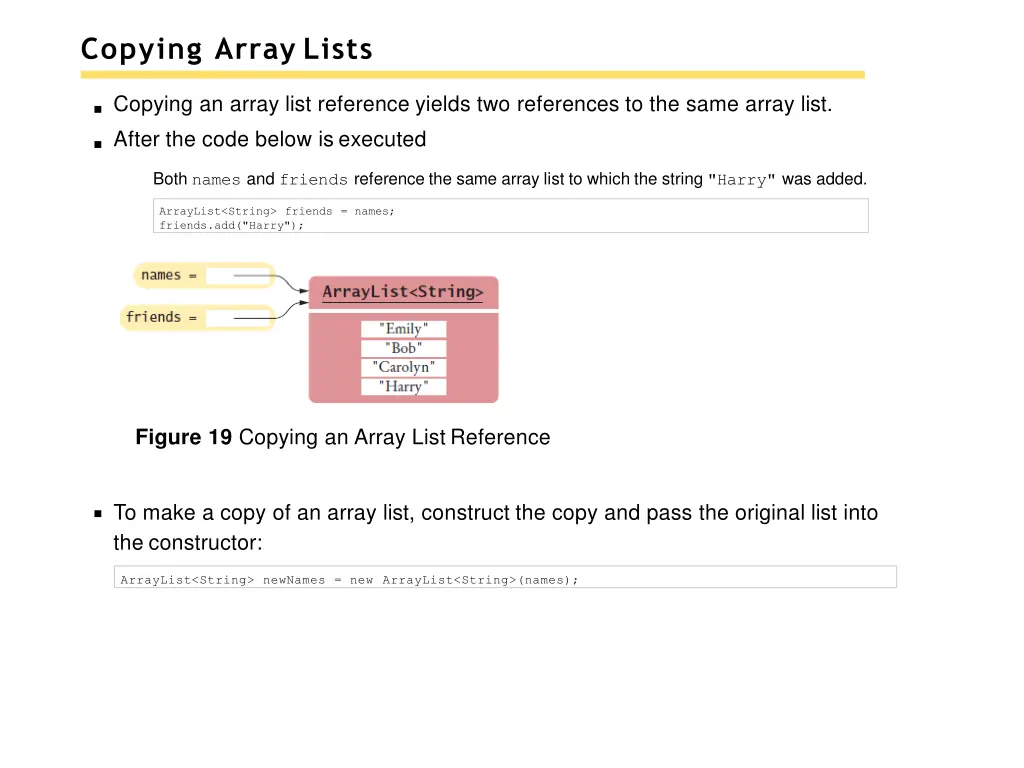copying array lists