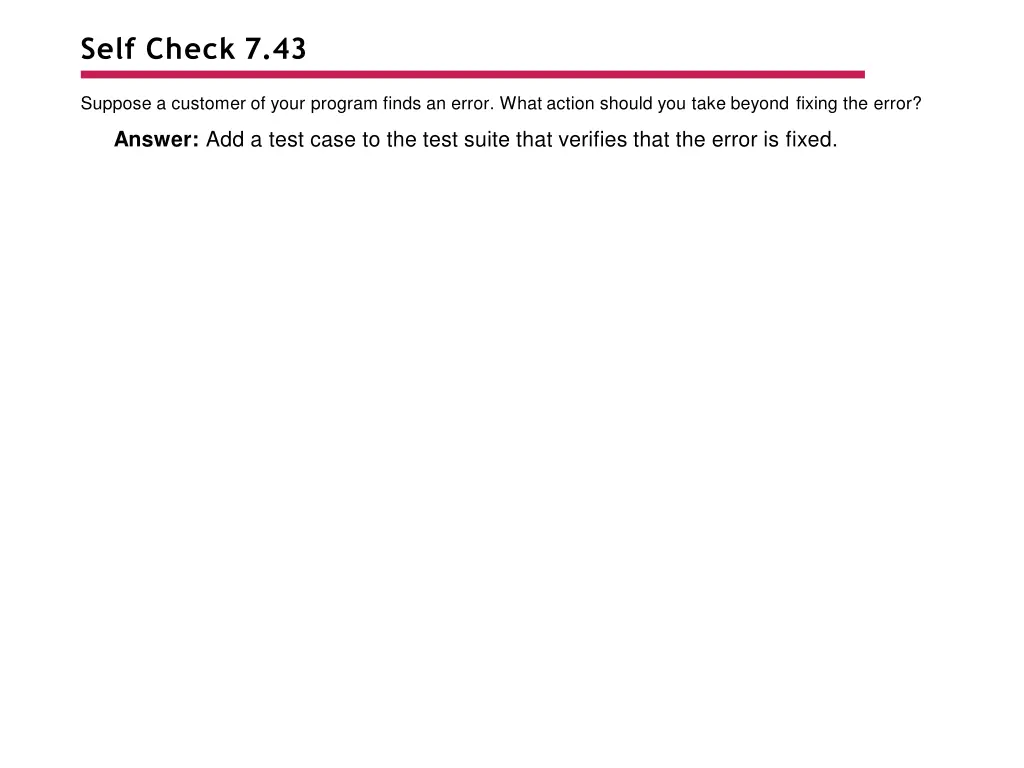 self check 7 43