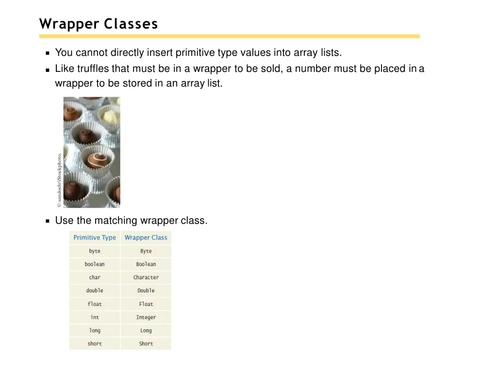 wrapper classes