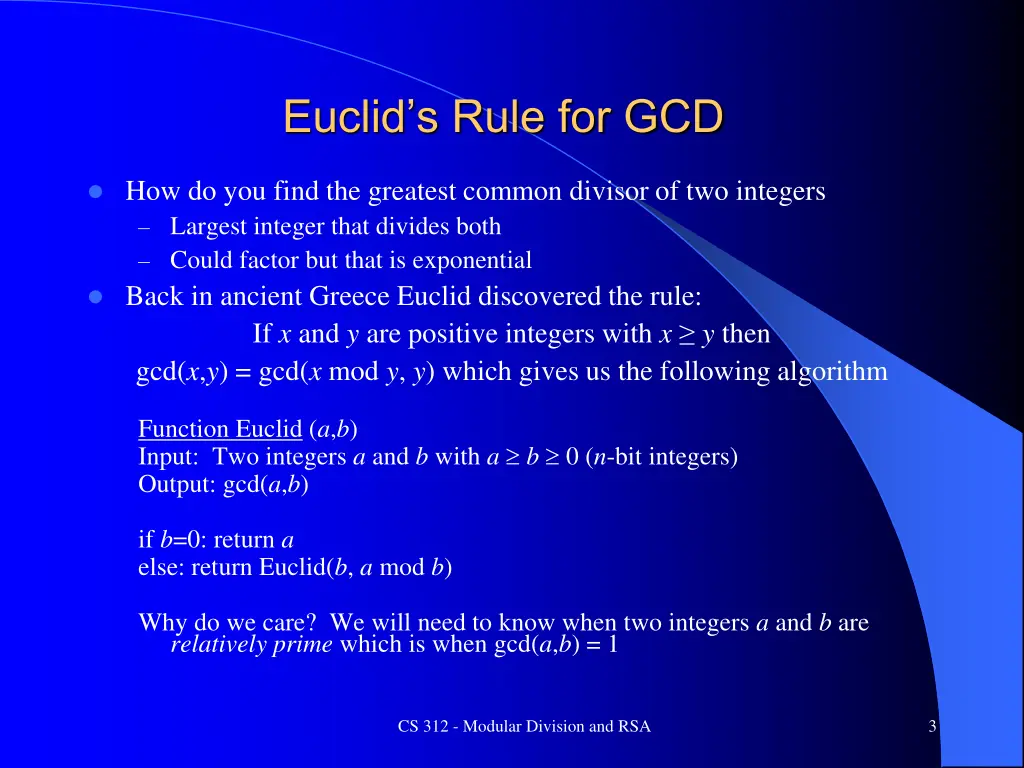 euclid s rule for gcd
