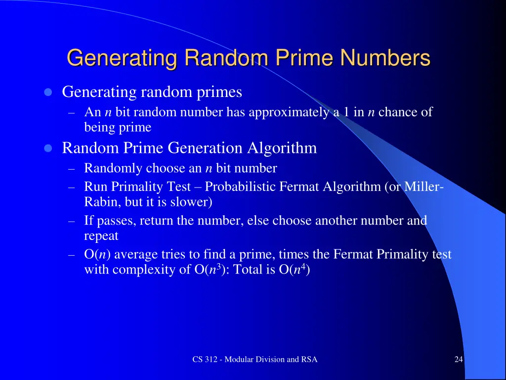 generating random prime numbers 1