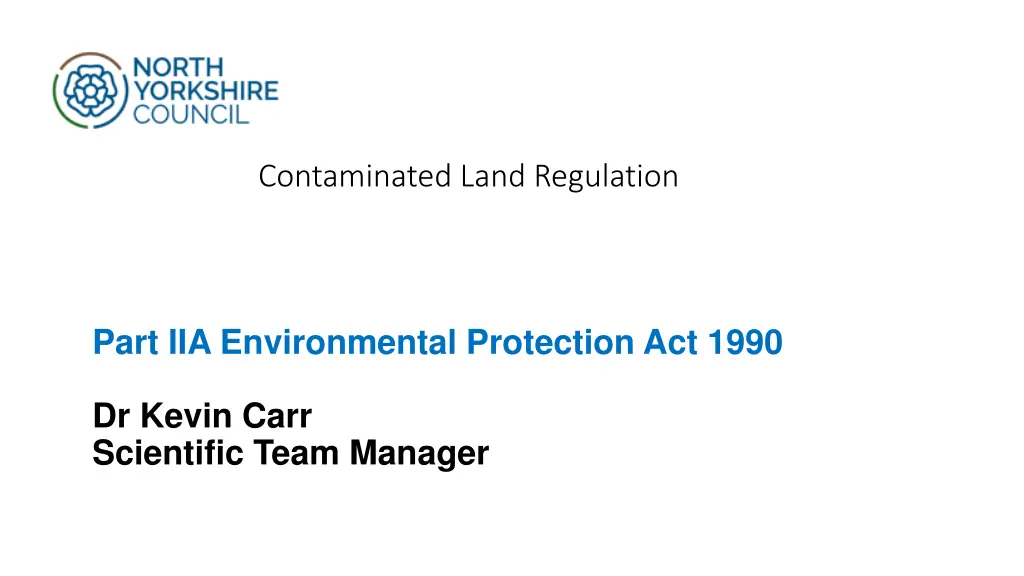 contaminated land regulation