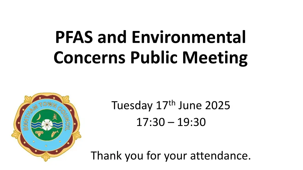 pfas and environmental concerns public meeting