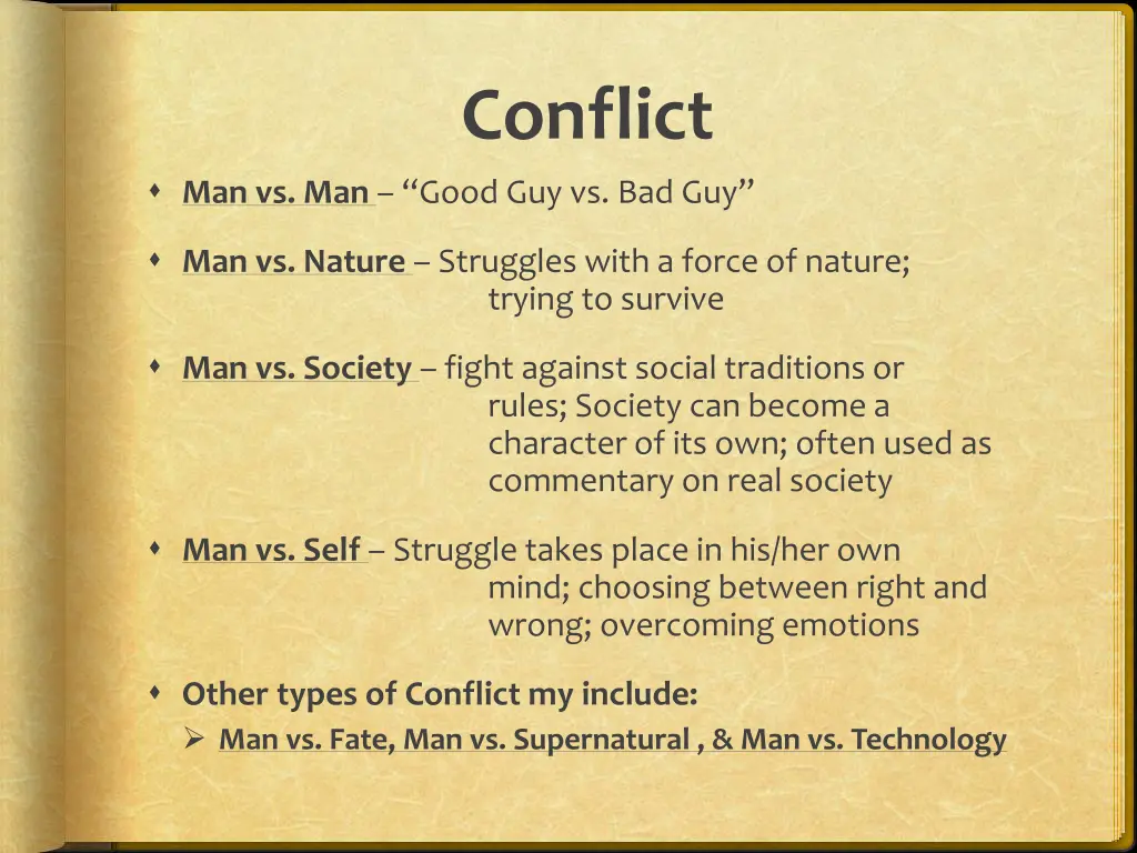 conflict