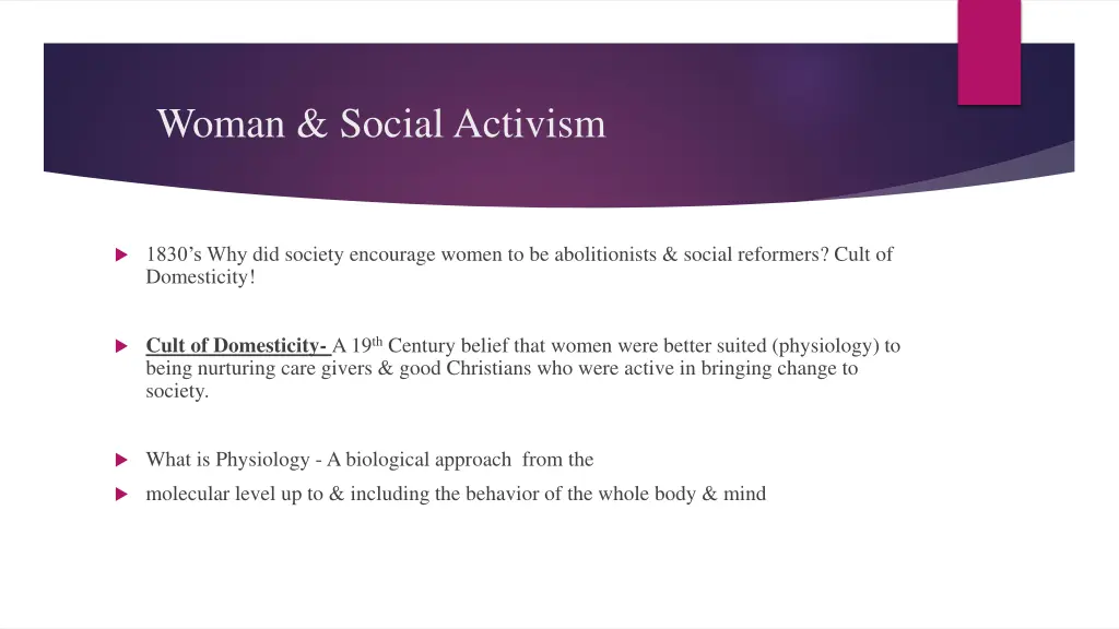 woman social activism