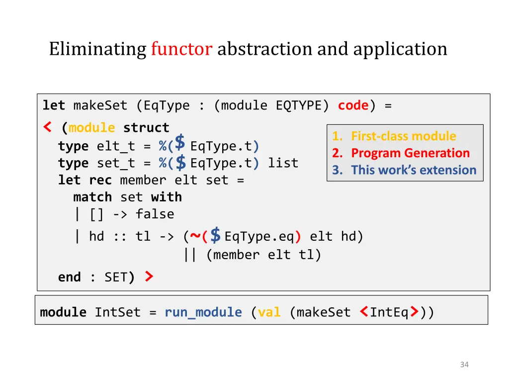 eliminating functor abstraction and application 4