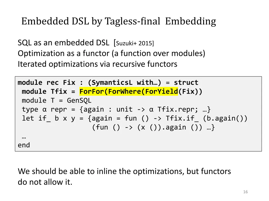 embedded dsl by tagless final embedding