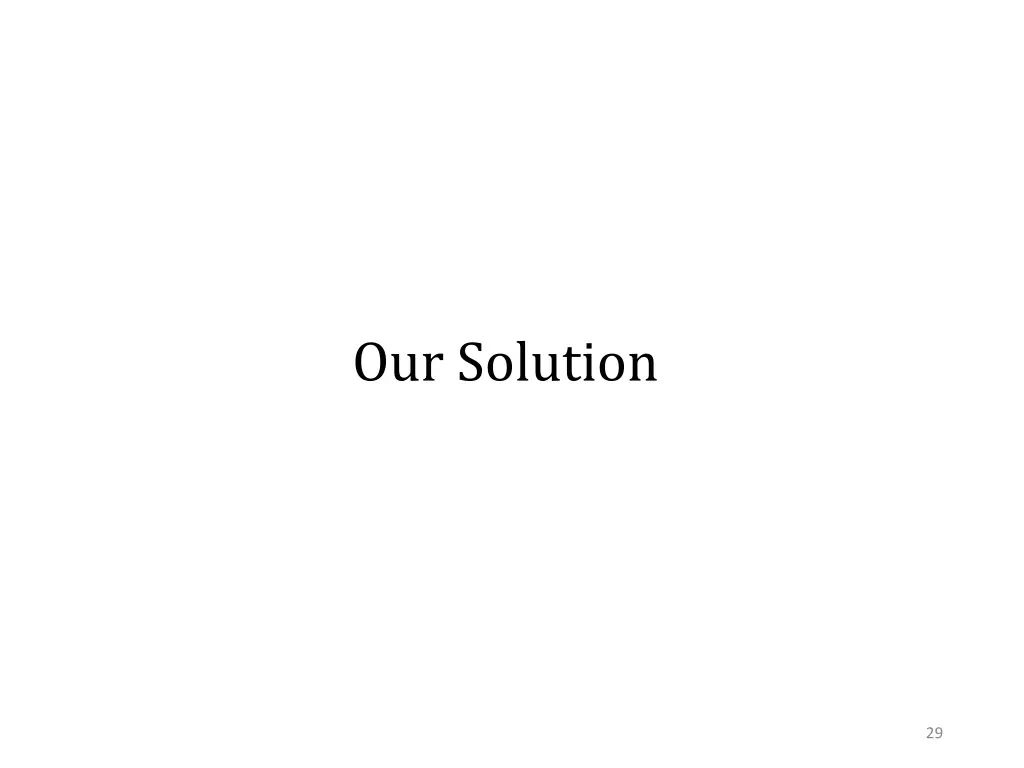 our solution