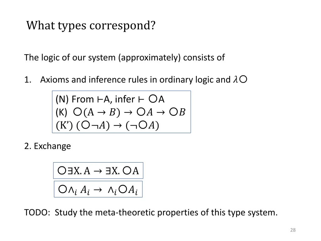 what types correspond 1