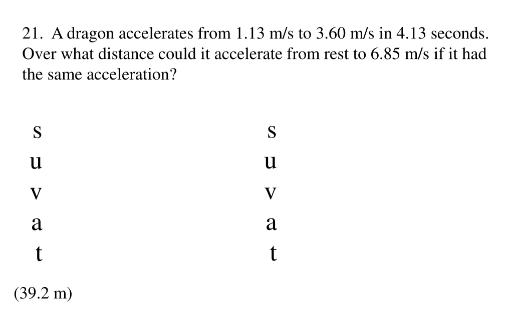 21 a dragon accelerates from