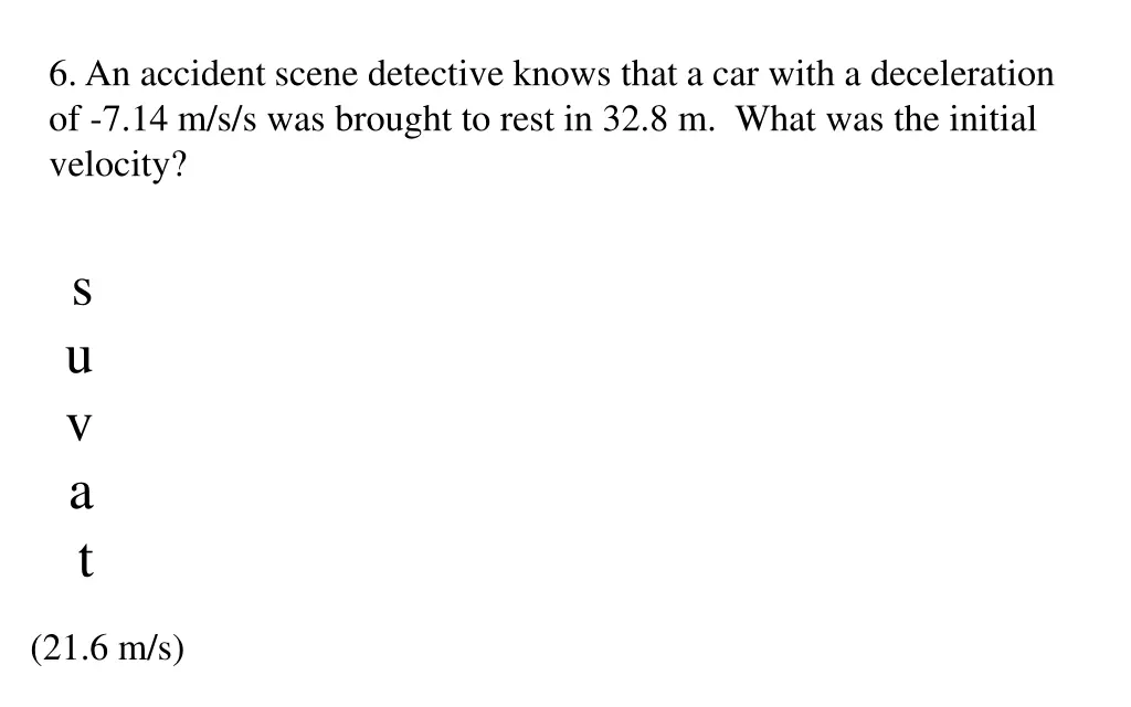 6 an accident scene detective knows that