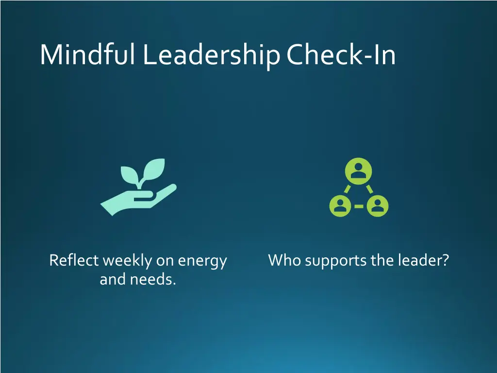 mindful leadership check in
