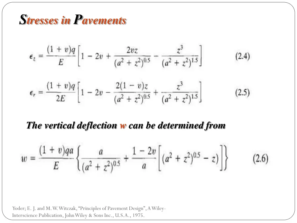 s tresses in p avements