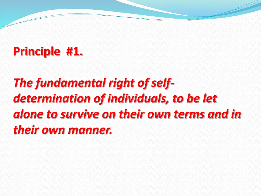 principle 1