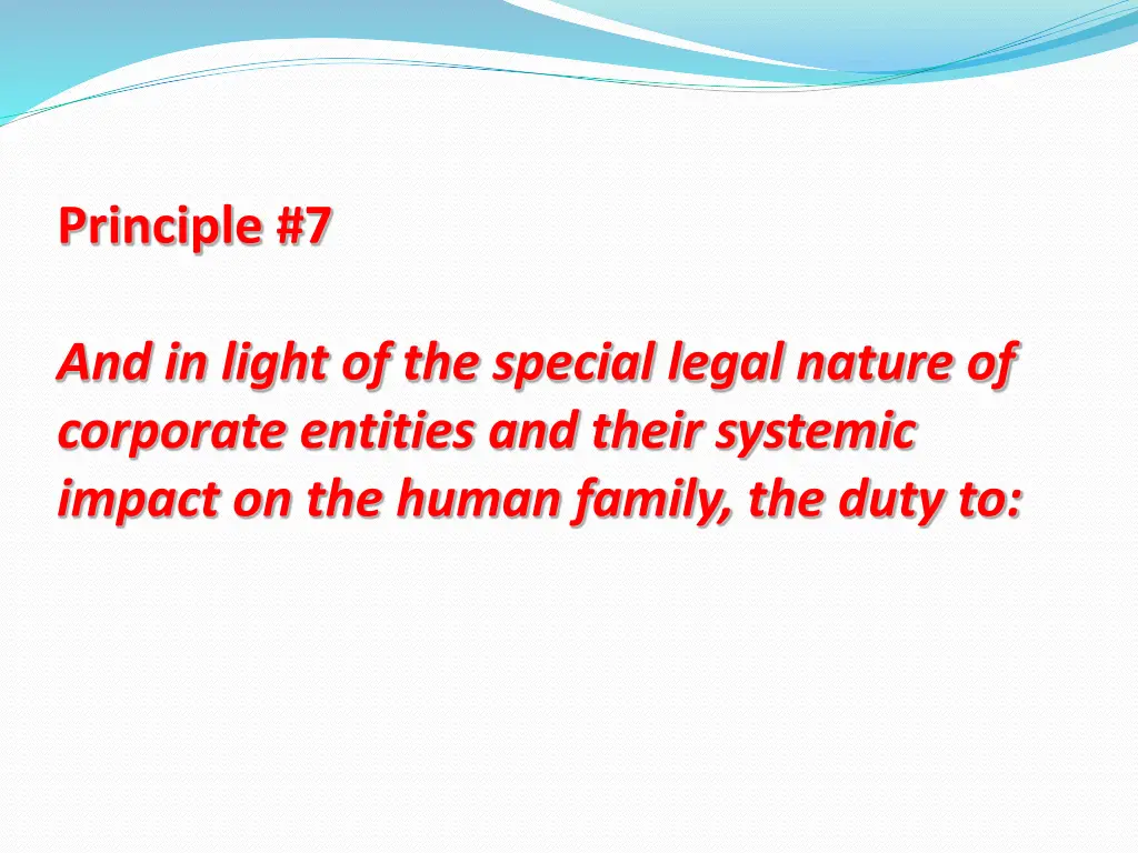 principle 7