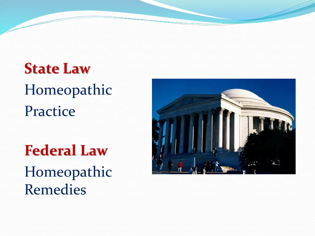 state law homeopathic practice