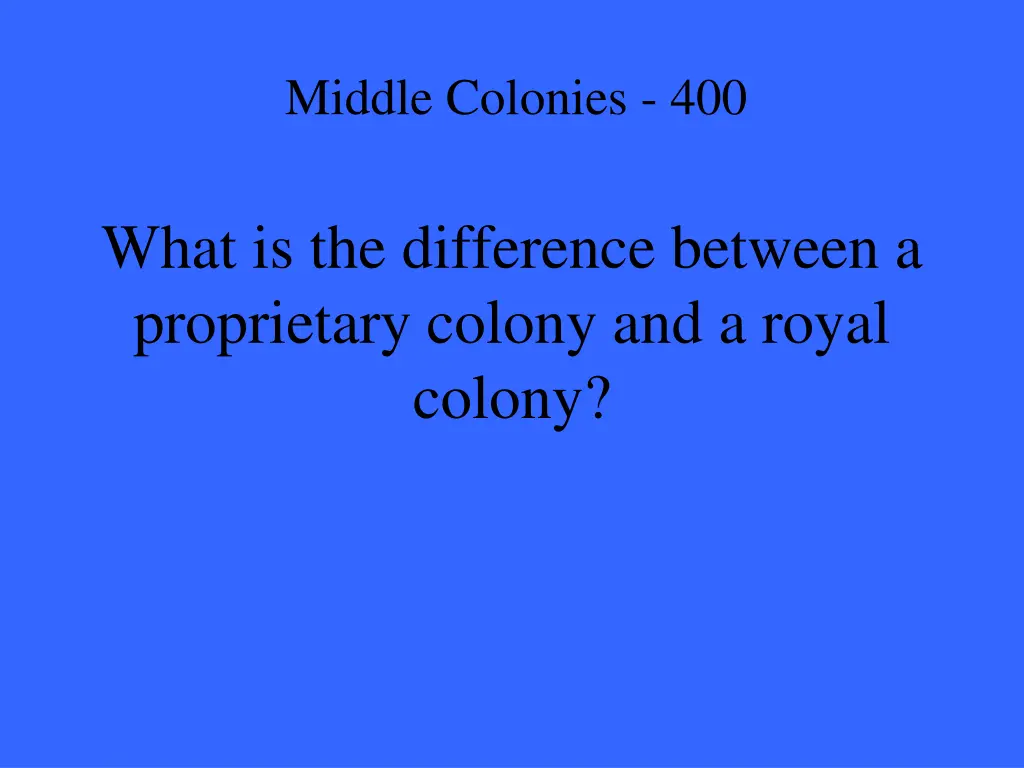 middle colonies 400