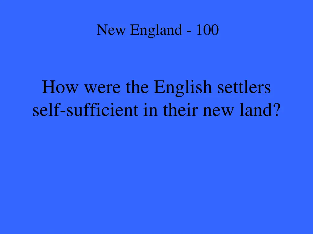 new england 100