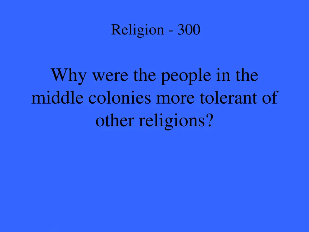 religion 300