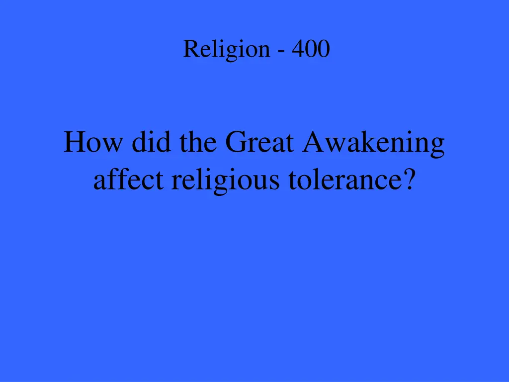 religion 400