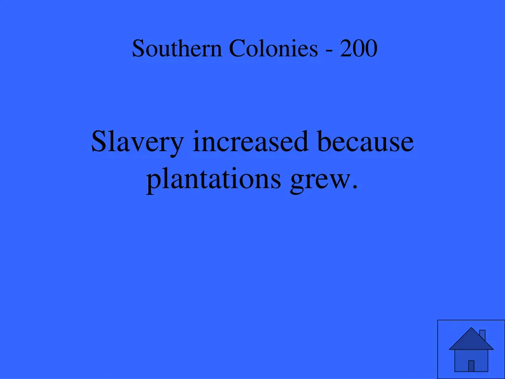 southern colonies 200 1