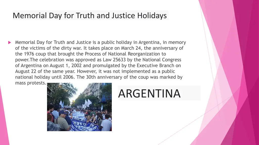 memorial day for truth and justice holidays