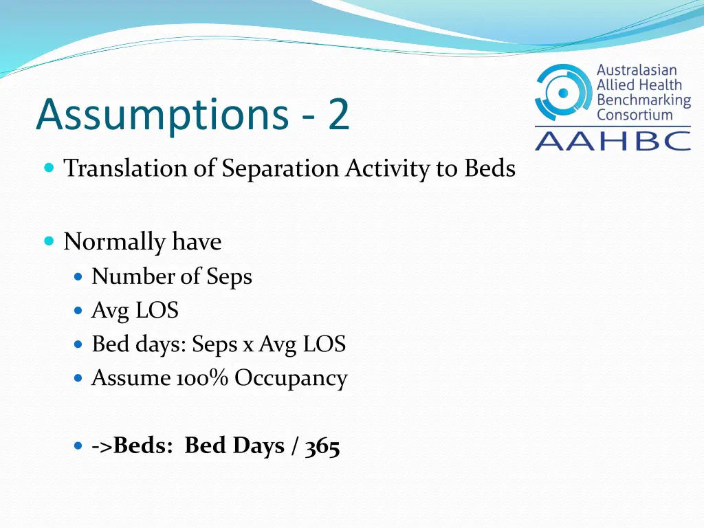 assumptions 2