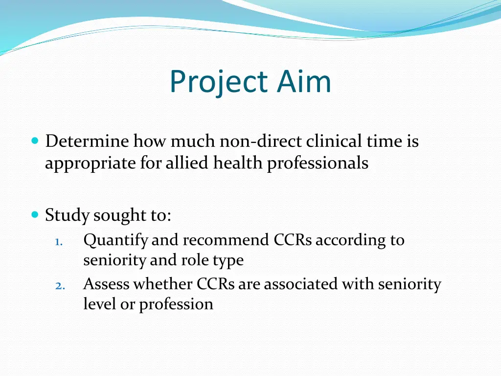 project aim